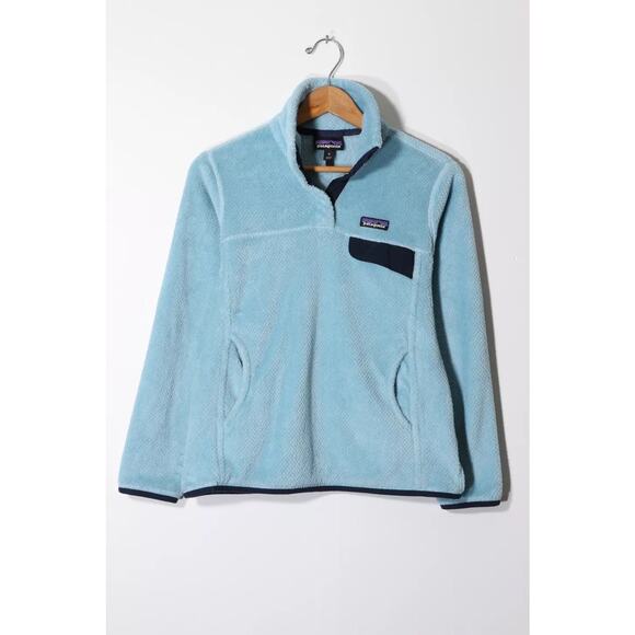 Patagonia Re-Tool Snap-T Polartec Pullover Tubular Blue X-Dye Size M - Picture 11 of 11